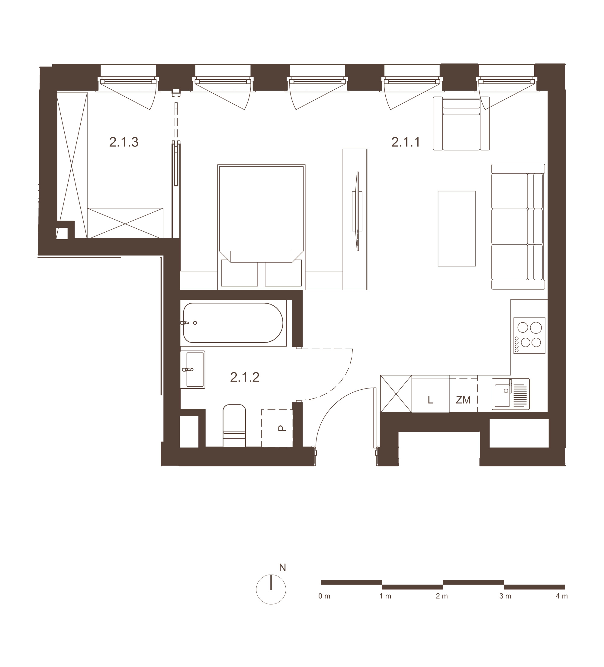 2.1 – rzut/projekt